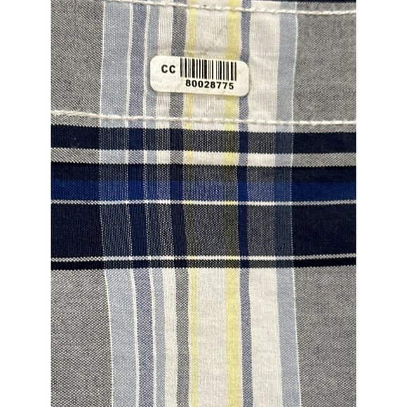 Tommy Hilfiger 80's 2 Ply Fabric Button-Down Plaid Shirt Custom Fit Men Size XL - Picture 15 of 16